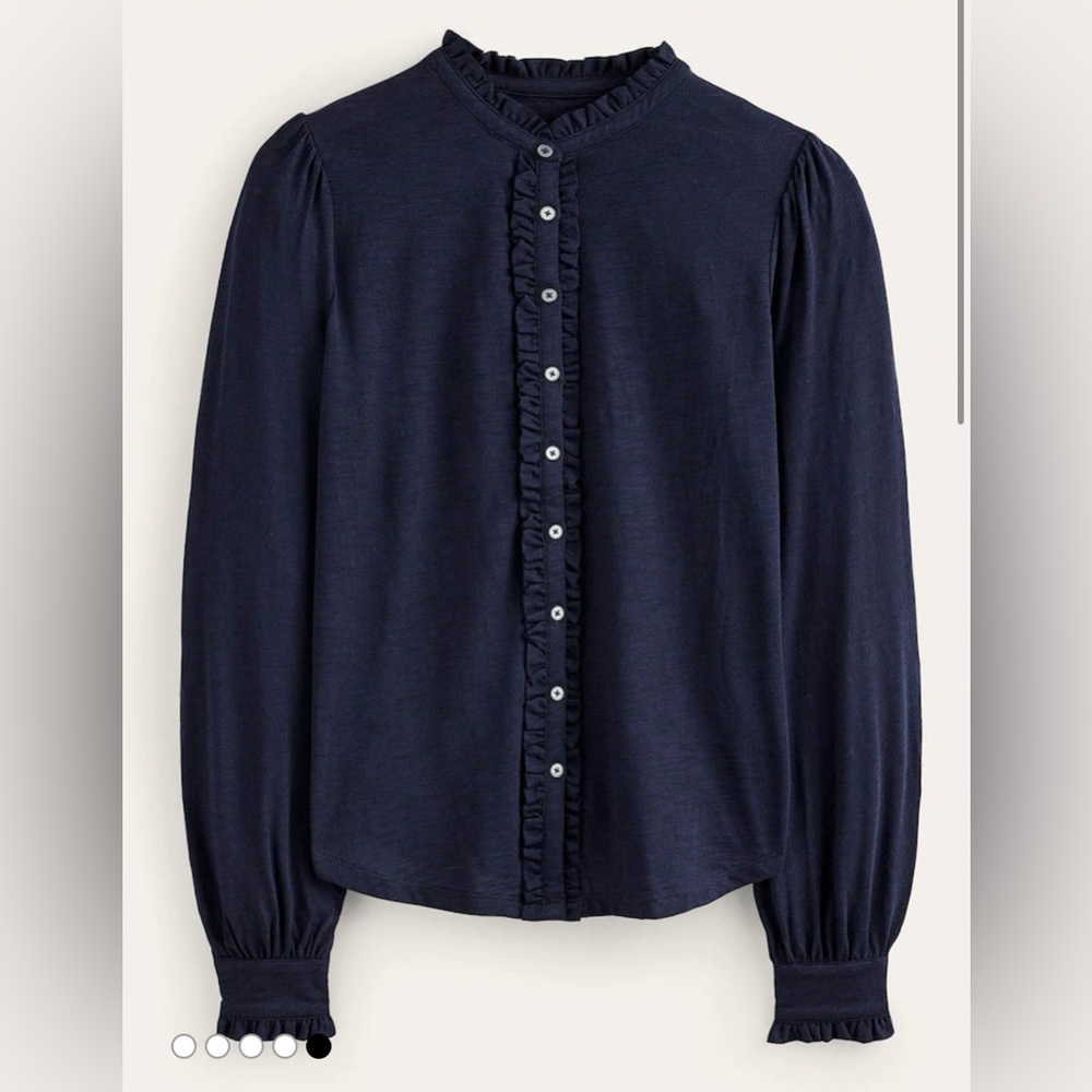 BODEN  Caroline Jersey Shirt SIZE: 6 - Picture 5 of 13